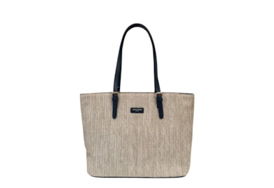 Nova Leather Straw Shopper Nova Leather Straw Shopper