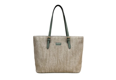 Nova Leather Straw Shopper Nova Leather Straw Shopper