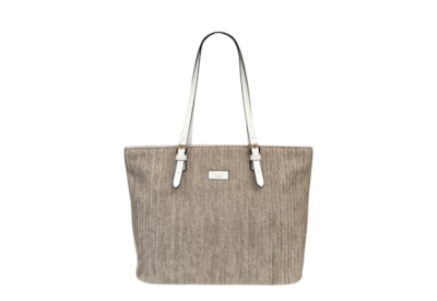 Nova Leather Straw Shopper Nova Leather Straw Shopper