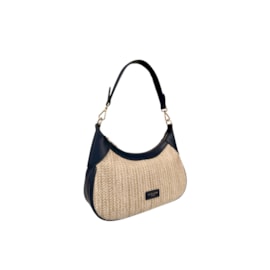 Nova Leather Straw Short Shoulder Nova Leather Straw Short Shoulder