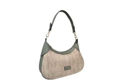 Nova Leather Straw Short Shoulder Nova Leather Straw Short Shoulder