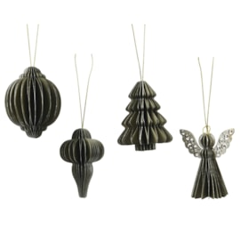 Tree Decoration Paper Figure Green 4Ass Fsc Mix 100% 6Cm Tree Decoration Paper Figure Green 4Ass Fsc Mix 100% 6Cm