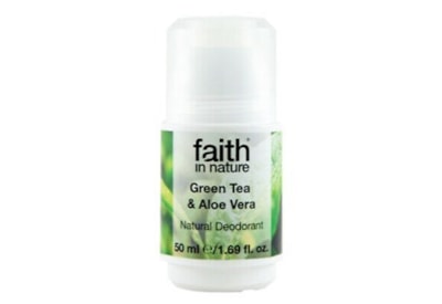 Faith In Nature Green Tea & Aloe Vera Deoderant Roll 50ml (50011411906)