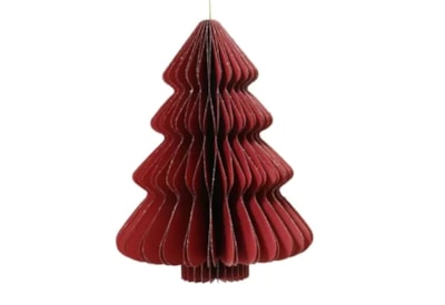 Tree Decoration Paper Tree Red Gold Glitter Fsc 100% 40Cm Tree Decoration Paper Tree Red Gold Glitter Fsc 100% 40Cm