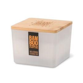 Heart & Home Bamboo Candle Jar Welcoming Evening Fire Large Heart & Home Bamboo Candle Jar Welcoming Evening Fire Large