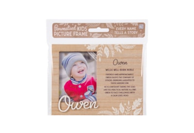 History & Heraldry Personalised Picture Frame Owen History & Heraldry Personalised Picture Frame Owen