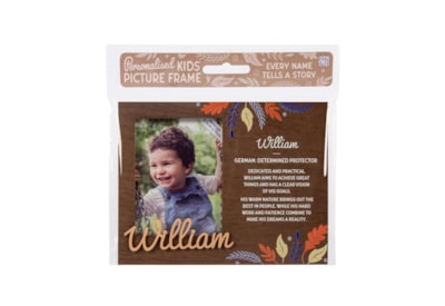 History & Heraldry Personalised Picture Frame William History & Heraldry Personalised Picture Frame William