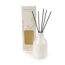 Embossed Ceramic Diffuser Cream 8cm Embossed Ceramic Diffuser Cream 8cm