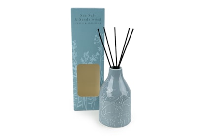 Embossed Ceramic Diffuser Blue 8cm Embossed Ceramic Diffuser Blue 8cm