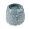 Embossed Ceramic Candle Blue 8cm Embossed Ceramic Candle Blue 8cm