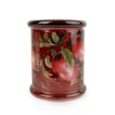 Large Glass Lidded Jar Forest Pine & Pomegranate