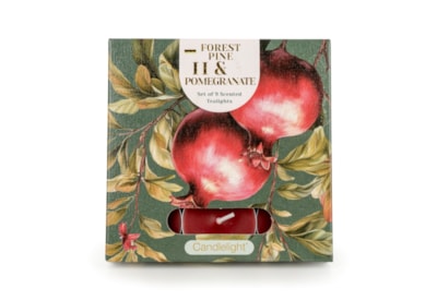 Set Of 9 Tealights Forest Pine & Pomegranate Set Of 9 Tealights Forest Pine & Pomegranate