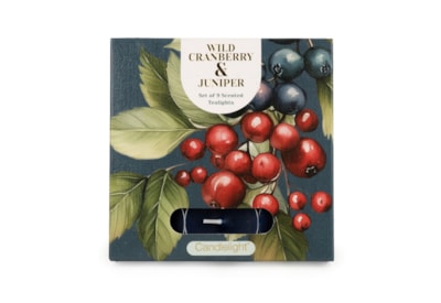 Set Of 9 Tealights Cranberry & Juniper Set Of 9 Tealights Cranberry & Juniper