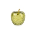 11Cm Glass Led Apple Ornament Green