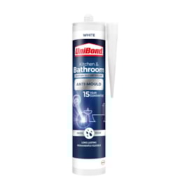 Unibond Anti-Mould Kitchen & Bathroom Sealant White Unibond Anti-Mould Kitchen & Bathroom Sealant White