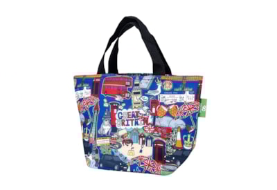 Eco Chic Navy Great Britain Lunch Bag Eco Chic Navy Great Britain Lunch Bag
