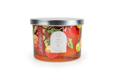 Glass Candle With Metal Lid Vine Tomato Glass Candle With Metal Lid Vine Tomato