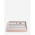 Classic 4 Section Stacker Blush & Grey Classic 4 Section Stacker Blush & Grey