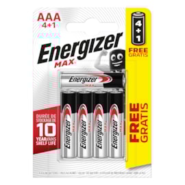 Energizer Max Aaa Batteries 4+1 Energizer Max Aaa Batteries 4+1