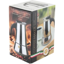 Apollo Stainless Steel Coffee Maker 4 Cup (7744)