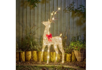 Three Kings Glitter Twist Reindeer Gold 95cm Three Kings Glitter Twist Reindeer Gold 95cm