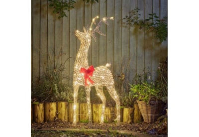 Three Kings Glitter Twist Reindeer Gold 115cm Three Kings Glitter Twist Reindeer Gold 115cm