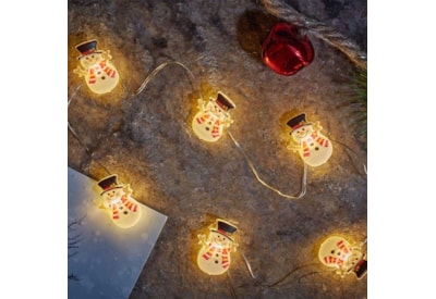 Three Kings 20 Snowman String Lights Three Kings 20 Snowman String Lights