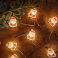 Three Kings 20 Santa String Lights Three Kings 20 Santa String Lights