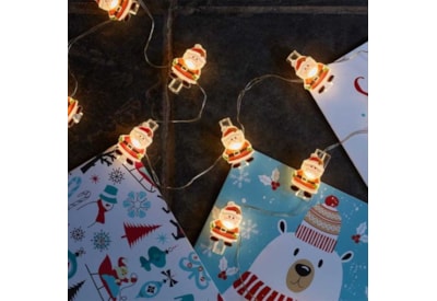 Three Kings 10 Santa String Lights Three Kings 10 Santa String Lights