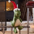 Three Kings Green Festive Dino Seated 45cm Three Kings Green Festive Dino Seated 45cm