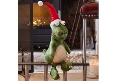 Three Kings Green Festive Dino Seated 45cm Three Kings Green Festive Dino Seated 45cm