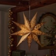 Three Kings Inlit Origami Star Gold