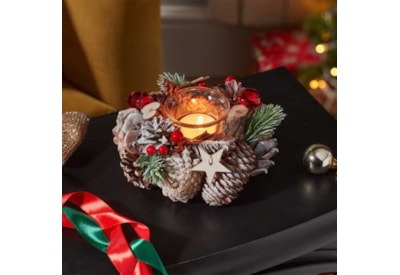 Three Kings Froststar Solo Candle Holder 15cm Three Kings Froststar Solo Candle Holder 15cm