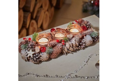 Three Kings Frost Star Trio Candle Holder Three Kings Frost Star Trio Candle Holder