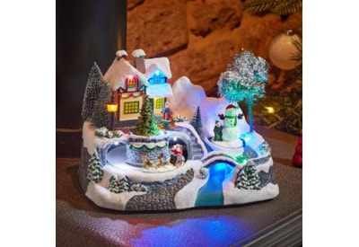 Three Kings Santas Village Snowscene Three Kings Santas Village Snowscene