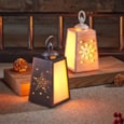 Three Kings Flickering Festive Lantern Asstd Three Kings Flickering Festive Lantern Asstd