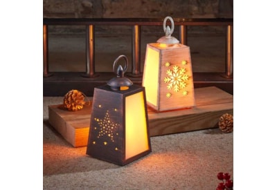 Three Kings Flickering Festive Lantern Asstd Three Kings Flickering Festive Lantern Asstd