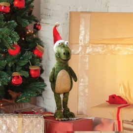 Three Kings Green Festive Dino Standing 30cm Three Kings Green Festive Dino Standing 30cm