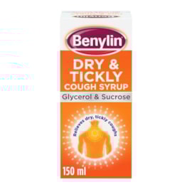 Benylin Adult Dry & Tickly Cough Syrup *6/5 150ml Benylin Adult Dry & Tickly Cough Syrup *6/5 150ml