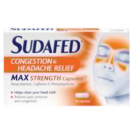 Sudafed Congestion & Headache Relief 6/5* 16s Sudafed Congestion & Headache Relief 6/5* 16s