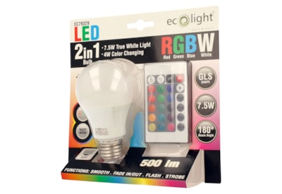 Ecolight Led Rgbw 2 In 1 Dimmable Gls Bulb (EC79329)
