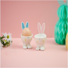 Bunny Ceramic Egg Cup 2 Asst (7BU165)
