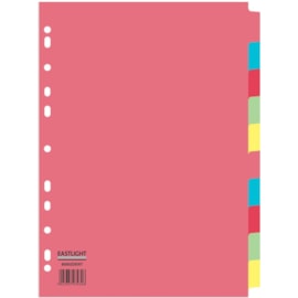 10 Part Card Subject Dividers A4 (80002DENT)