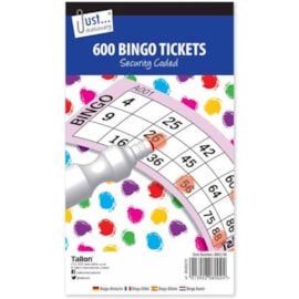 Just Stationery Jumbo Bingo Tickets 21x12cm 21x12c Just Stationery Jumbo Bingo Tickets 21x12cm 21x12c