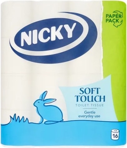 Nicky Soft Touch Toilet Roll 16pk (419261)