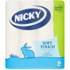Nicky Soft Touch Toilet Roll 16pk (419261)