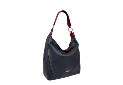 Nova Slouchy Hobo Bag Navy/Claret