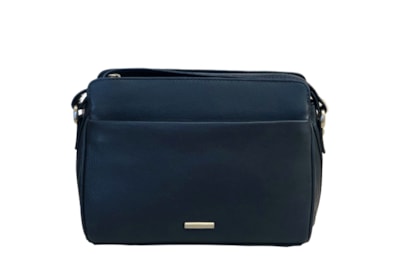 Nova Zip Top Shoulder Bag Navy