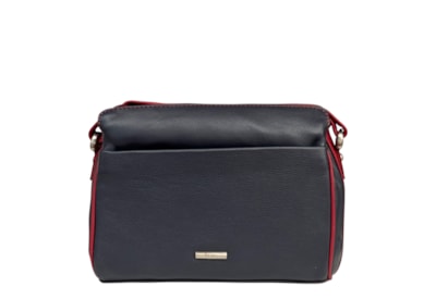 Nova Zip Top Shoulder Bag Navy/Claret Nova Zip Top Shoulder Bag Navy/Claret