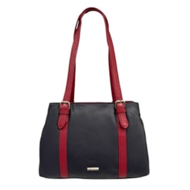 Nova 3 Zip Top Shoulder Bag Navy/Claret Nova 3 Zip Top Shoulder Bag Navy/Claret